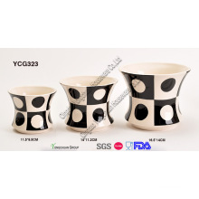 Porcelain Decorative Plant Pot Set for Wholesale